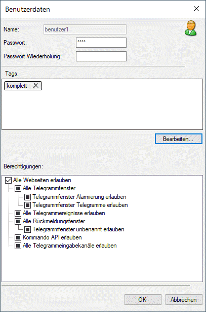 Benutzerdaten
