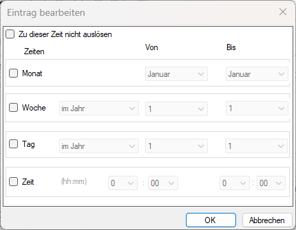 Zeitfilter-Beispiel, zweites Filterelement